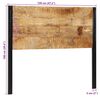 vidaXL Hoofdeinde 120 cm massief hout mango en ijzer