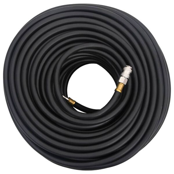 vidaXL Luchtslang hybride 0,6'' 20 m rubber en PVC zwart