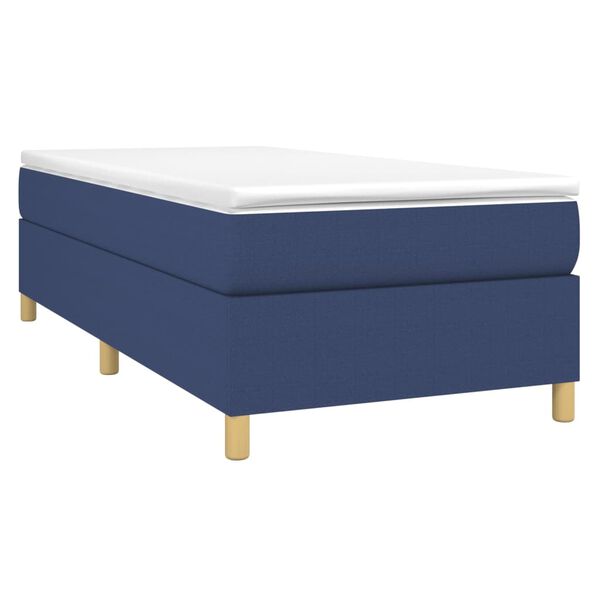 vidaXL Boxspring bed 90x190 cm stof blauw