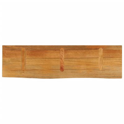 vidaXL Tafelblad met natuurlijke rand 100x20x2,5 cm massief mangohout