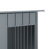 vidaXL Hondenhok met dak 196x91x110 cm verzinkt staal antracietkleurig