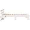 vidaXL Bedframe met hoofdeinde Wit 100 x 200 cm Massief grenenhout