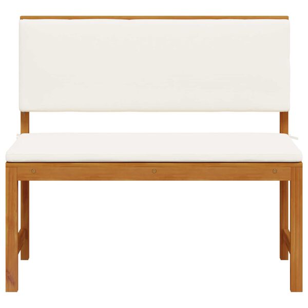 vidaXL Tuinstoel met kussen Bruin 100 x 50 x 91cm Massief acaciahout