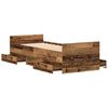 vidaXL Bedframe met hoofdeinde Oud Hout 193 x 78 x 50 cm Bewerkt hout