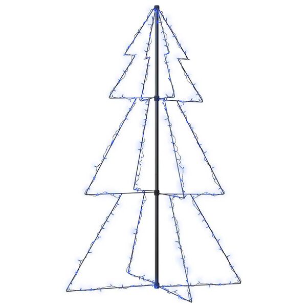 vidaXL Kegelkerstboom 200 LED's binnen en buiten 98x150 cm