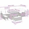 vidaXL Tuin Sofa Set met kussen 9 pcs Beige Poly riet