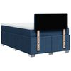 vidaXL Boxspring met matras stof blauw 120x190 cm