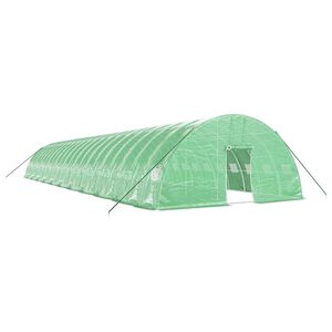 vidaXL Tuinkas met stalen frame 132 m&sup2; 22x6x2,85 m groen