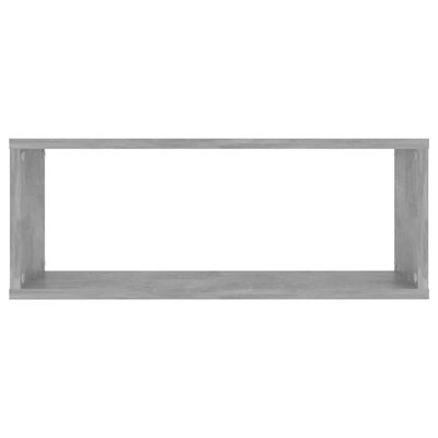 vidaXL Wandschappen kubus 2 st 60x15x23 cm bewerkt hout betongrijs