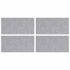 vidaXL Trap Tread 4 st 50 x 25 cm Zilver Aluminium Rechthoekig