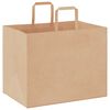 vidaXL Papieren zakken 50 st met hengsels 32x22x24 cm bruin