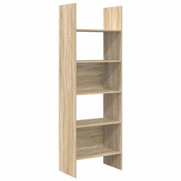 vidaXL Boekenkast 60x35x180 cm bewerkt hout sonoma eikenkleurig