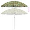 vidaXL Strandparasol Groen 263 x 263 x 272 cm Polyester en Metaal