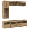 vidaXL TV-kast 7 pcs Artisan Eiken Bewerkt hout
