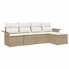 vidaXL Tuin Sofa Set 5 st Beige poly rattan