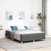 vidaXL Boxspringbed met matras Donkergrijs 160 x 200 cm Stof