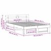 vidaXL Bedframe met hoofdeinde Wit 160 x 200 cm Massief grenenhout