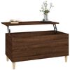 vidaXL Salontafel 90x44,5x45 cm bewerkt hout bruin eikenkleur