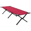 vidaXL Opvouwbaar Camping Bed Rood Oxford stof