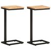 vidaXL Bijzettafels 2 st 31,5x24,5x64,5 cm massief acaciahout