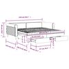 vidaXL Slaapbank onderschuifbed lades 100x200 cm fluweel donkergroen