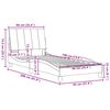 vidaXL Bedframe zonder matras "Hanko" 90x190 cm stof lichtgrijs