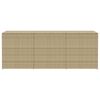 vidaXL Tuinbox 984 L poly rattan gemengd beige