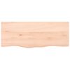 vidaXL Tafelblad 100x40x(2-4) cm onbehandeld massief eikenhout