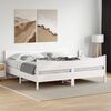 vidaXL Bedframe zonder matras massief grenenhout wit 180x200 cm