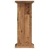 vidaXL Plantenstandaard 33x33x80 cm bewerkt hout oud houtkleurig