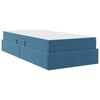 vidaXL Opbergbed met matras met matras Donkerblauw 90 x 200 cm Fluweel