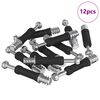 vidaXL Cam Lock Bout 12 st Zilver en Zwart M6 x 40 mm Metaal