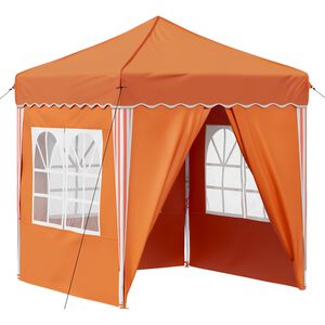 vidaXL Pop-up partytent 195 x 195 x 245 cm Oranje Oxford Stof