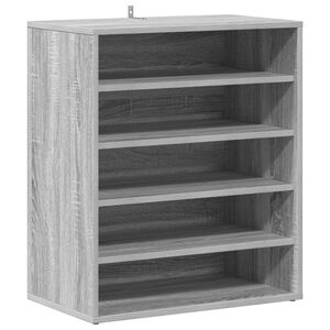 vidaXL Schoenenkast 60x35x70 cm bewerkt hout grijs sonoma eikenkleurig