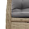 vidaXL 7-delige Tuinset met kussens poly rattan beige