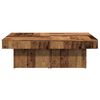 vidaXL Salontafel 90x90x28 cm bewerkt hout oud houtkleurig