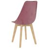 vidaXL Eetkamerstoelen 2 st fluweel roze