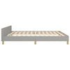 vidaXL Bedframe zonder matras stof lichtgrijs 160x200 cm
