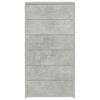 vidaXL Dressoir met 6 lades 50x34x96 cm bewerkt hout betongrijs