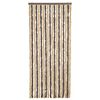 vidaXL Vliegengordijn 56x185 cm chenille donkerbruin en beige