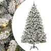 vidaXL Kunstkerstboom met 300 LED Groen en Wit 270 cm PVC en Metaal