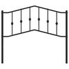 vidaXL Vervangend hoofdbord 107 cm metaal zwart