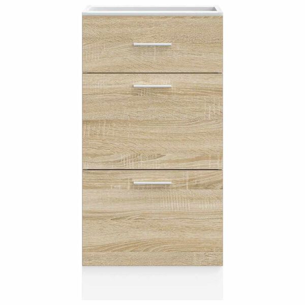 vidaXL Onderkast Lyon 40x46x81,5 cm bewerkt hout sonoma eikenkleurig