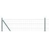 vidaXL Euro-hek met betonnen voetstuk 25 x 0,4 m PVC-Coated Staal Mesh