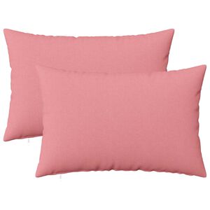 vidaXL Kussen met kussen HEERLEN 2 st Roze Stof