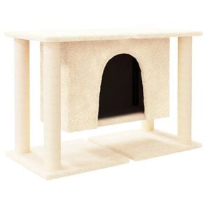 vidaXL Kattenmeubel met sisal krabpalen 50 cm cr&egrave;mekleurig