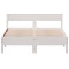vidaXL Bedframe zonder matras massief grenenhout wit 120x200 cm