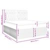 vidaXL Boxspring met matras fluweel lichtgrijs 200x200 cm