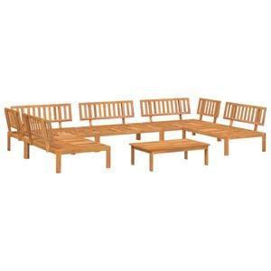 vidaXL 6-delige Loungeset pallet massief acaciahout