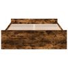 vidaXL Bedframe met lades bewerkt hout gerookt eikenkleurig 120x200 cm